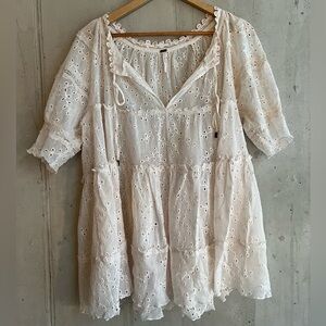 Free People Lacy Flowy Top